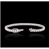 Image 3 : 18KT White Gold 9.92ctw Diamond Tennis Bracelet