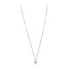 Image 2 : 14KT White Gold 1.08ctw Diamond Pendant With Chain