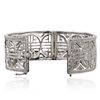 Image 3 : 14KT White Gold 1.59ctw Diamond Bangle Bracelet