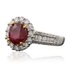 Image 2 : 14KT Two-Tone 2.87ct Ruby and Diamond Ring