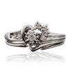 Image 1 : 10KT White Gold 0.20ctw Diamond Ring