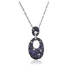 Image 2 : 14KT White Gold 0.16ctw Diamond Pendant With Chain