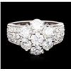 Image 1 : 14KT White Gold 2.42ctw Diamond Ring