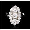 Image 1 : 14KT White Gold 2.30ctw Diamond Ring