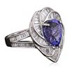 Image 2 : 18KT White Gold 5.36ct Tanzanite and Diamond Ring