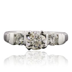 Platinum 1.20ctw Diamond Ring