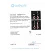 Image 3 : 14KT Rose Gold 26.14ctw Morganite and Diamond Earrings