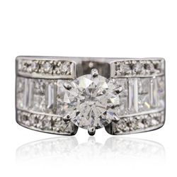 18KT White Gold 3.94ctw Diamond Ring