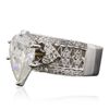 Image 2 : 18KT White Gold 5.86ctw Diamond Ring