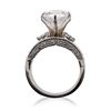 Image 3 : 18KT White Gold 5.86ctw Diamond Ring