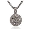 Image 2 : 14KT and 18KT White Gold 1.41ctw Diamond Pendant With Chain