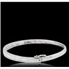 Image 2 : 14KT White Gold 3.05ctw Diamond Bangle Bracelet