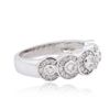 Image 2 : 14KT White Gold 0.42ctw Diamond Ring