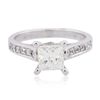 Image 1 : 14KT White Gold 1.23ctw Diamond Ring