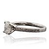 Image 2 : 14KT White Gold 1.04ctw Diamond Ring