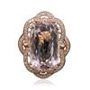 Image 1 : 14KT Rose Gold 18.86ct Morganite and Diamond Ring