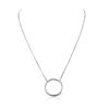 Image 1 : 18KT White Gold 1.00ctw Diamond Pendant With Chain