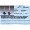Image 3 : 14KT White Gold 4.96ctw Black Diamond Earrings