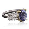 Image 2 : 14KT White Gold 4.96ct Tanzanite and Diamond Ring