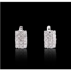 14KT White Gold 2.41ctw Diamond Earrings