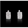 Image 1 : 14KT White Gold 2.41ctw Diamond Earrings