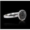 Image 2 : 14KT White Gold 2.72ctw Black Diamond Ring