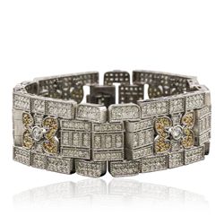 14KT White Gold 14.92ctw Diamond Bracelet