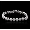 Image 1 : 14KT White Gold 1.69ctw Diamond Bracelet