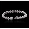 Image 3 : 14KT White Gold 1.69ctw Diamond Bracelet