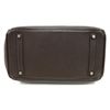 Image 5 : Authentic Vintage Hermes 35cm Birkin Bag in Chocolate Clemence Leather with Gold Hardware
