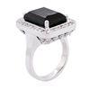 Image 3 : 14KT White Gold 11.30ct Tourmaline and Diamond Ring