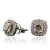 Image 2 : 14KT White Gold 1.79ctw Diamond Earrings