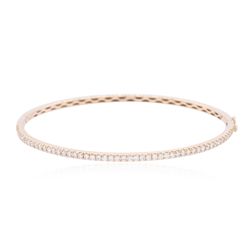 14KT Rose Gold 0.67ctw Diamond Bangle Bracelet