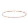 Image 1 : 14KT Rose Gold 0.67ctw Diamond Bangle Bracelet