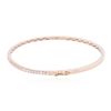 Image 2 : 14KT Rose Gold 0.67ctw Diamond Bangle Bracelet