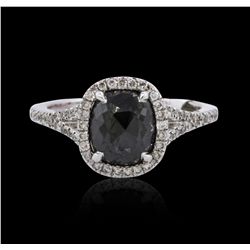 14KT White Gold 2.15ctw Black Diamond Ring