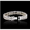 Image 3 : 14KT White Gold 0.52ctw Diamond Bracelet