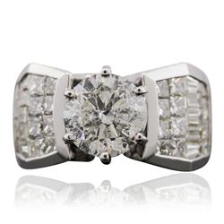 18KT White Gold 4.16ctw Diamond Ring