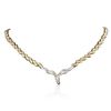 Image 2 : 14KT White and Yellow Gold 8.84ctw Diamond Necklace