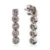 Image 2 : 18KT White Gold 2.20ctw Diamond Earrings