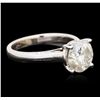 Image 2 : 14KT White Gold 2.28ct Brilliant Cut Diamond Solitaire Ring