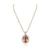 Image 2 : 14KT Rose Gold 29.85ct Morganite and Diamond Pendant With Chain