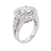 Image 3 : 14KT White Gold EGL Certified 3.65ctw Diamond Ring