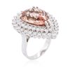 Image 3 : 14KT White Gold 11.47ct Morganite and Diamond Ring