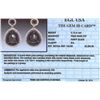 Image 3 : 14KT White Gold 6.15ctw Black Diamond Earrings