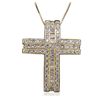 Image 2 : 18KT Yellow Gold 2.88ctw Diamond Pendant With Chain