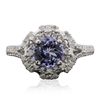 Image 1 : 14KT White Gold 1.31ct Tanzanite and Diamond Ring