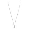 Image 2 : 14KT White Gold 0.93ctw Diamond Pendant With Chain