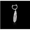 Image 2 : 14KT White Gold 1.57ctw Diamond Earrings