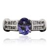 Image 1 : 14KT White Gold 1.90ct Tanzanite and Diamond Ring